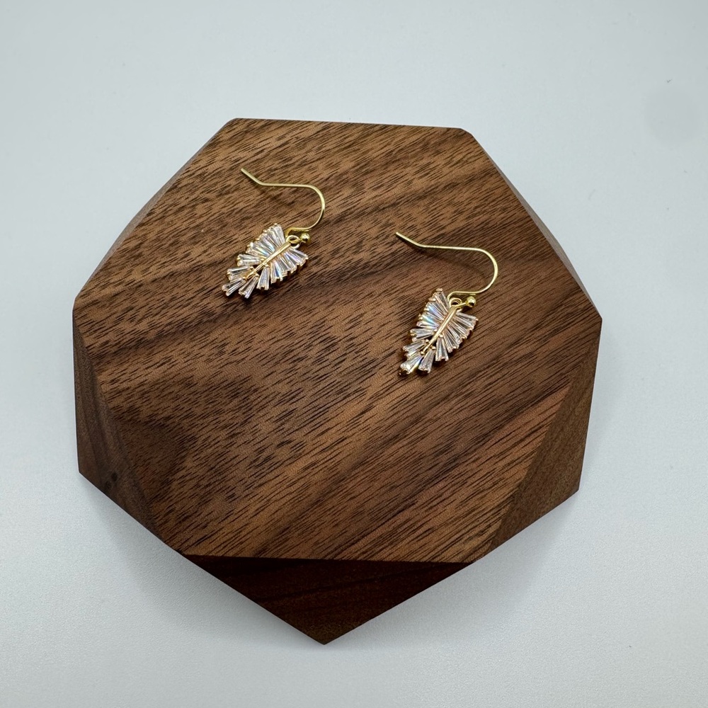 Elegant Gold and Silver Leaf Earrings